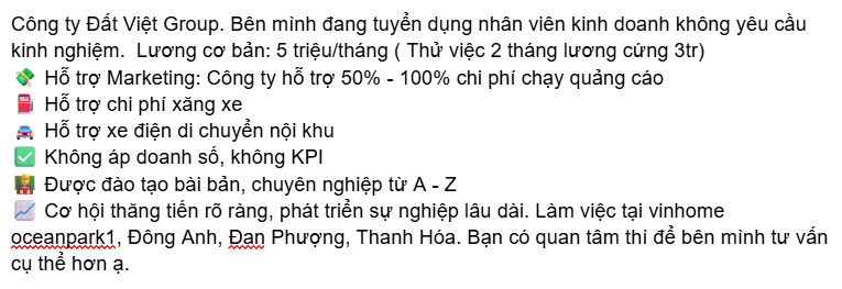 lĩnh vực hoạt động